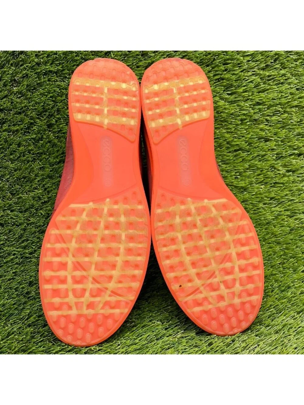ECCO Cool GTX Womens Size 9 Red Orange Athletic Leather Lace Up Goretex Shoes